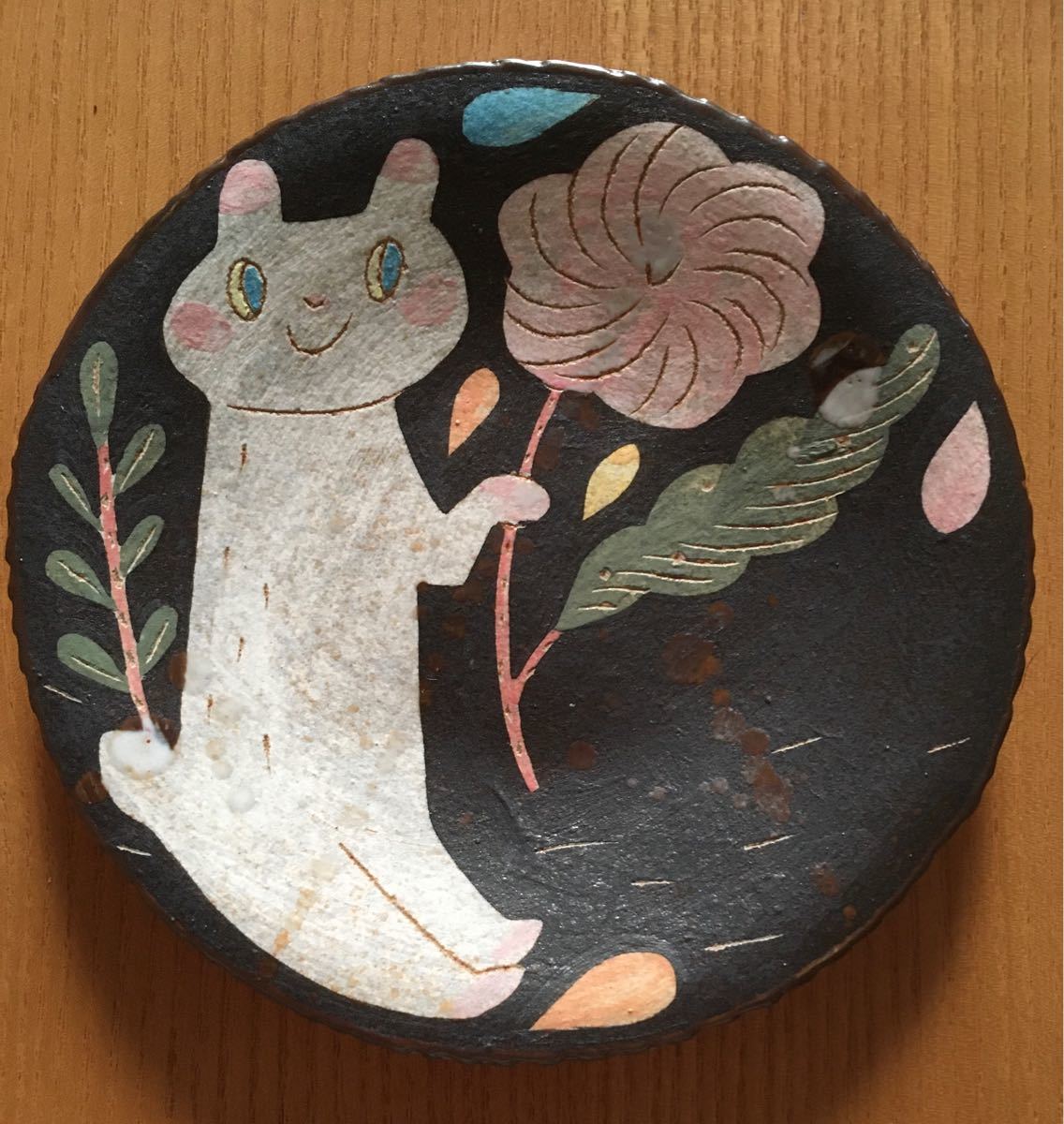 鹿児島睦 くまと花 皿 お皿 器 プレート｜Yahoo!フリマ（旧PayPayフリマ）