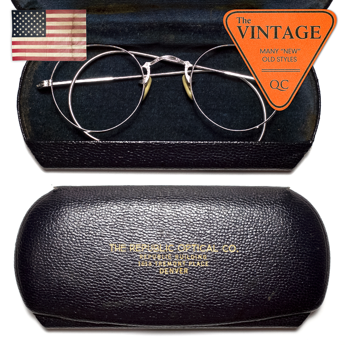 1950~60's USA ヴィンテージ アメリカンオプティカル メガネ ハード