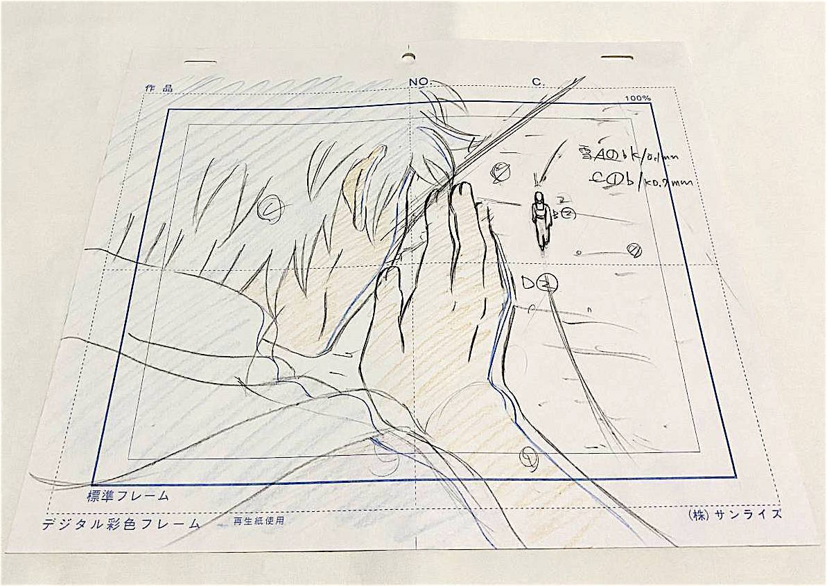 ☆TV アニメ 銀魂 / 直筆 ラフ原画・原画 動画 「坂田銀時 」☆セル画