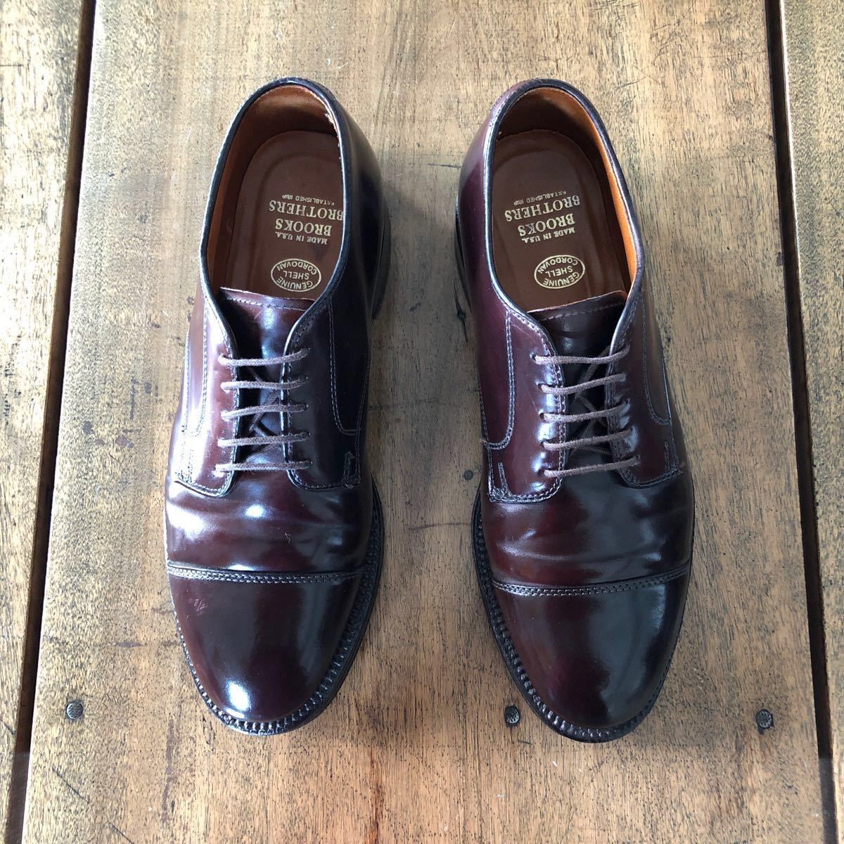 オールデン×ブルックス ブラザーズ ストレートチップ コードバン 6 1