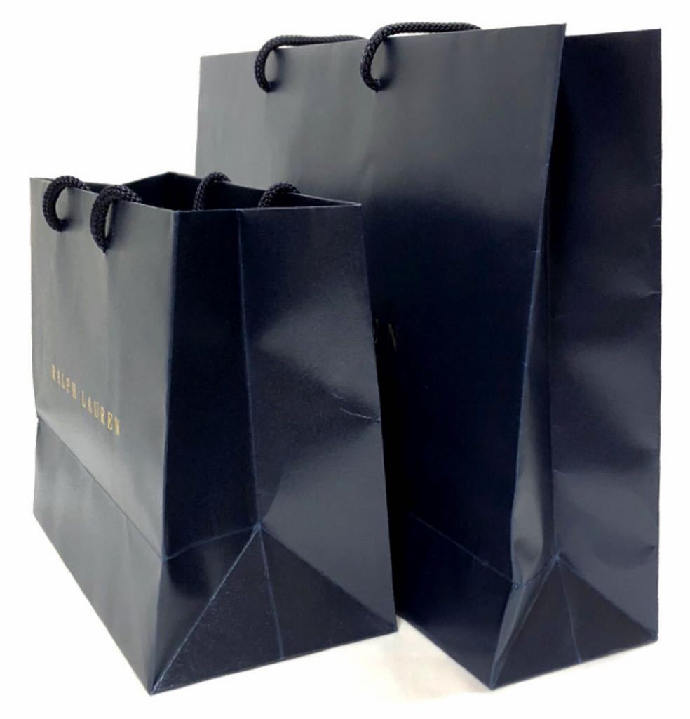 ラルフローレン「 RALPH LAUREN 」ショッパー 大小サイズ2枚組 (3 4