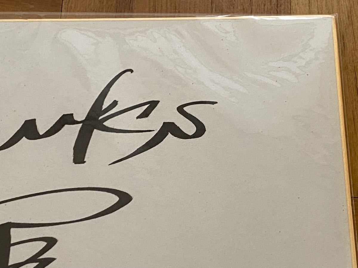 早い者勝ち 現役引退 長谷川勇也選手 直筆サイン色紙 新人時代 福岡