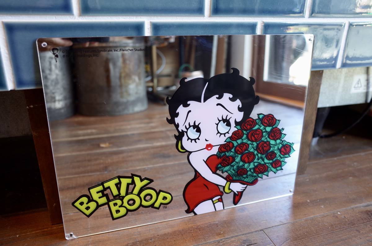 Yahoo!オークション - 新品 Betty Boop ベティちゃん ミラー 鏡 ステッ