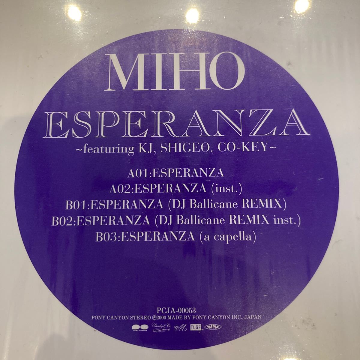 MIHO ESPERANZA feat KJ/Shigeo/Co-Key｜Yahoo!フリマ（旧PayPayフリマ）