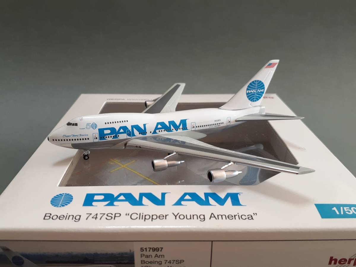 Yahoo!オークション - ヘルパ [ 517997 ] B747SP-21 PAN AM (パンナム)