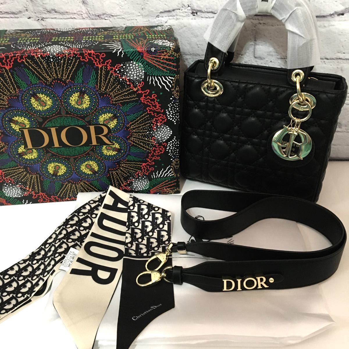 Christian Dior レディディオールハンドバッグ ラムスキン ミッツァ