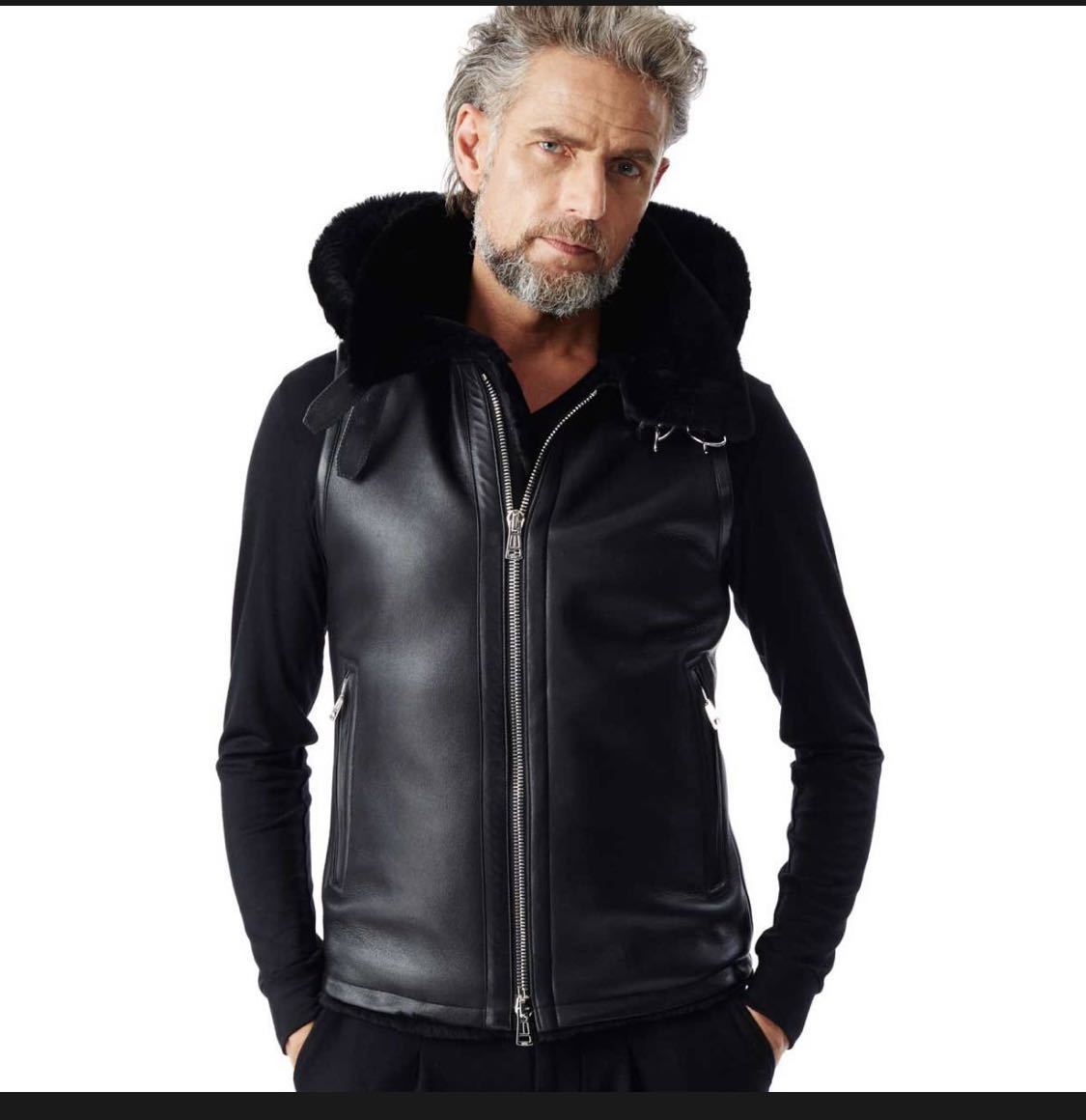 Yahoo!オークション - 1PIU 1UGUALE3 ムートン ベスト akm ジュンハシ