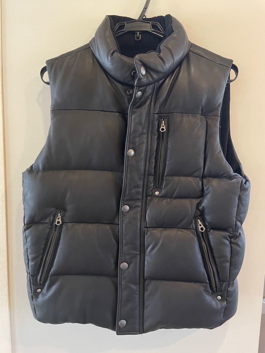 ポロ ラルフローレン 本革 ダウンベスト リバーシブル 未使用 Lサイズ