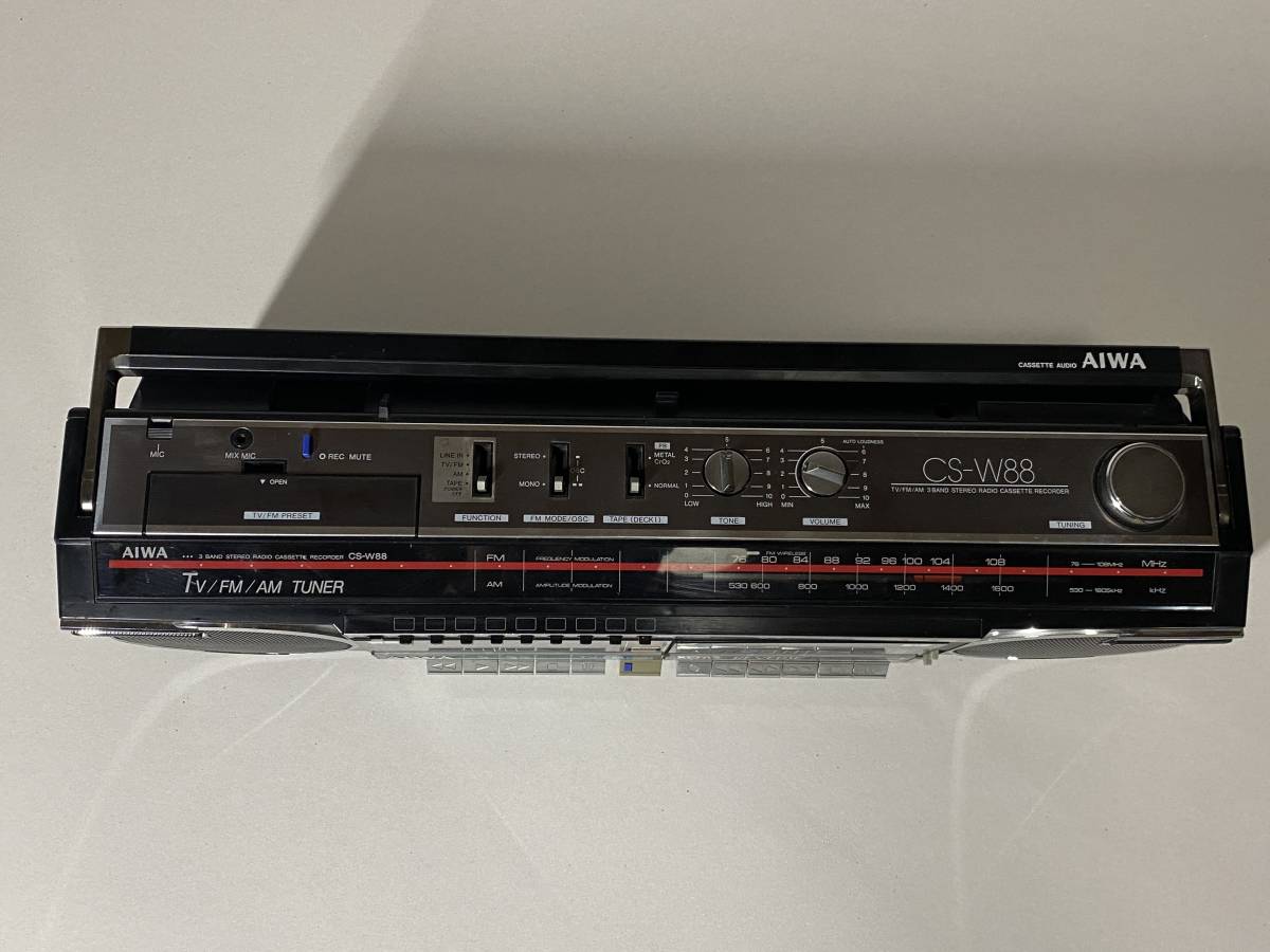 Yahoo!オークション - ジャンク品 ラジカセ AIWA アイワ CS-W88 ブラッ