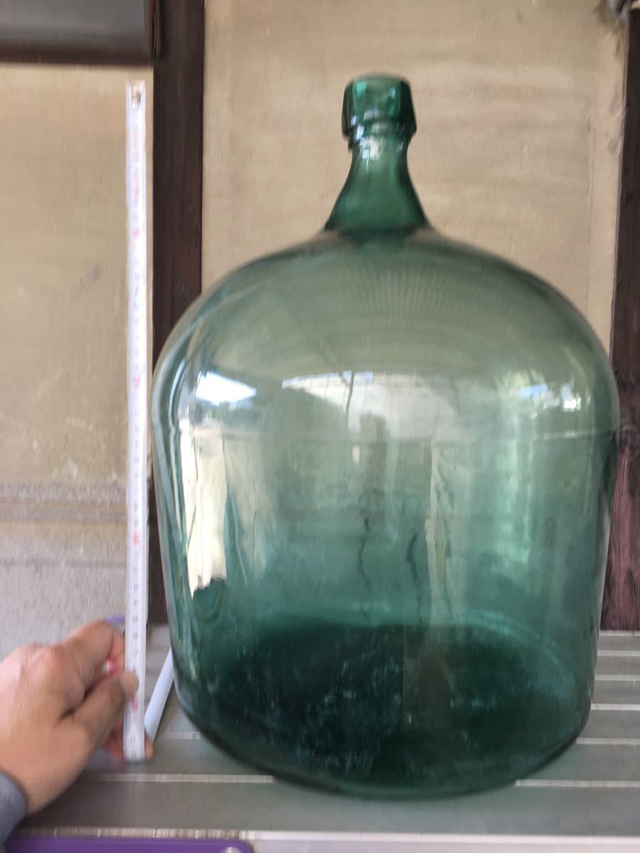 デミジョンボトル 大きな瓶 昭和レトロ アンティーク雑貨｜Yahoo