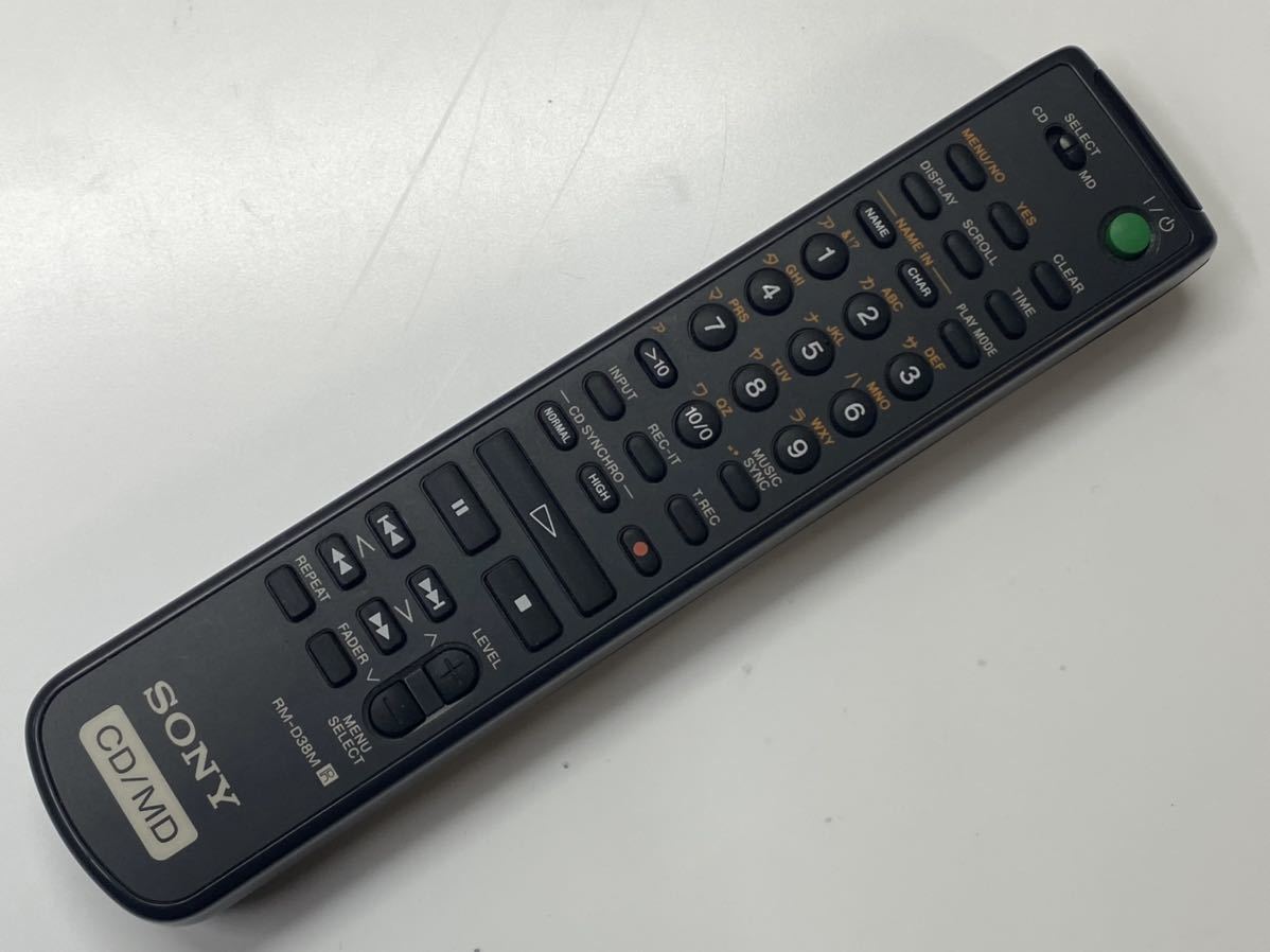 SONY ソニー MD/CDデッキリモコン RM-D38M 赤外線確認済み｜Yahoo