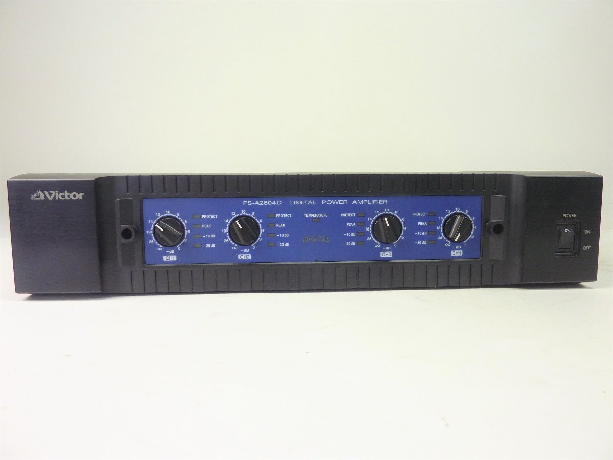 ☆Victor ビクター PS-A2604D デジタルパワーアンプ 業務用 動作品④