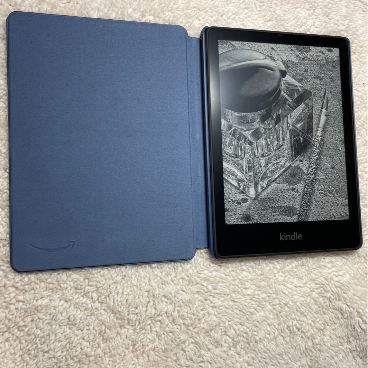美品】Kindle Paperwhite シグニチャー & 純正革ケース 美品】Kindle