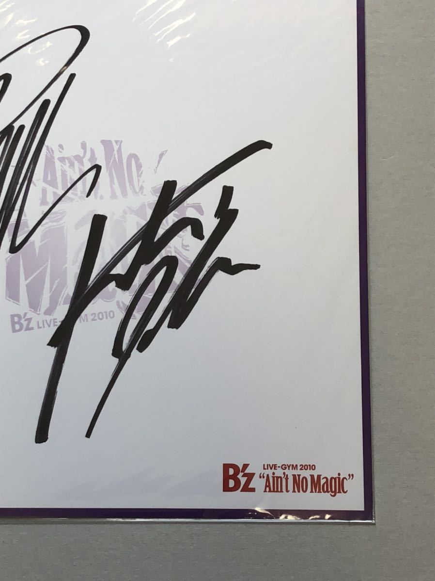 Yahoo!オークション - B'z 直筆サイン色紙 LIVE-GYM 2010 Ain't No Ma