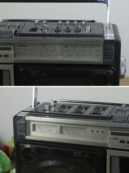 再生確認シャープ SHARP 大型ラジカセ GF-505SB Sharp GF-505SB The