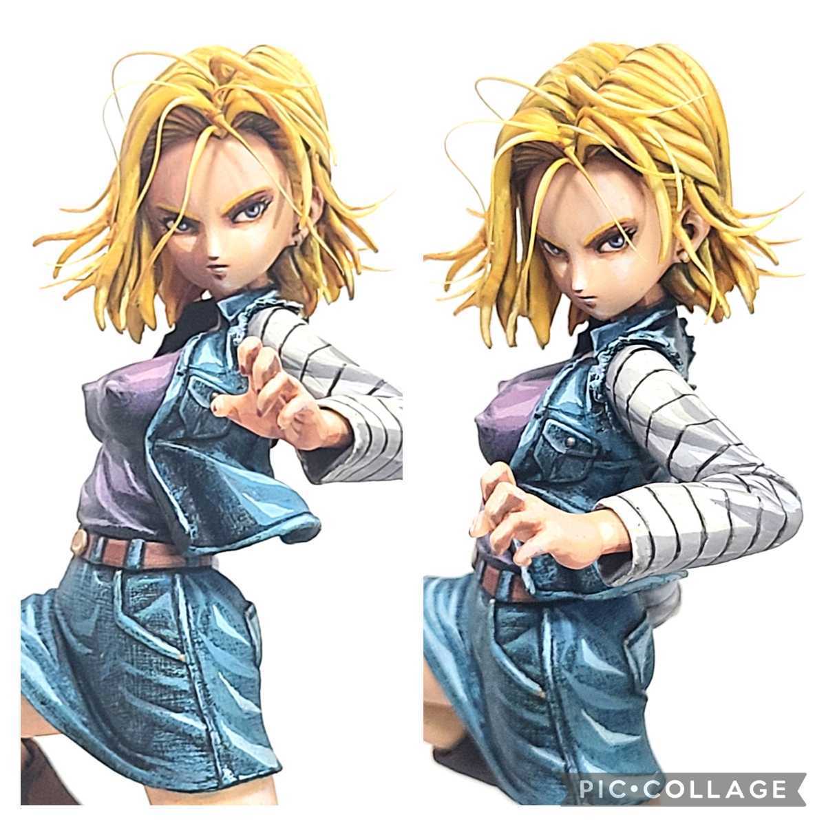 Yahoo!オークション - 人造人間18号 リペイント 完成品 頭髪追加 表情