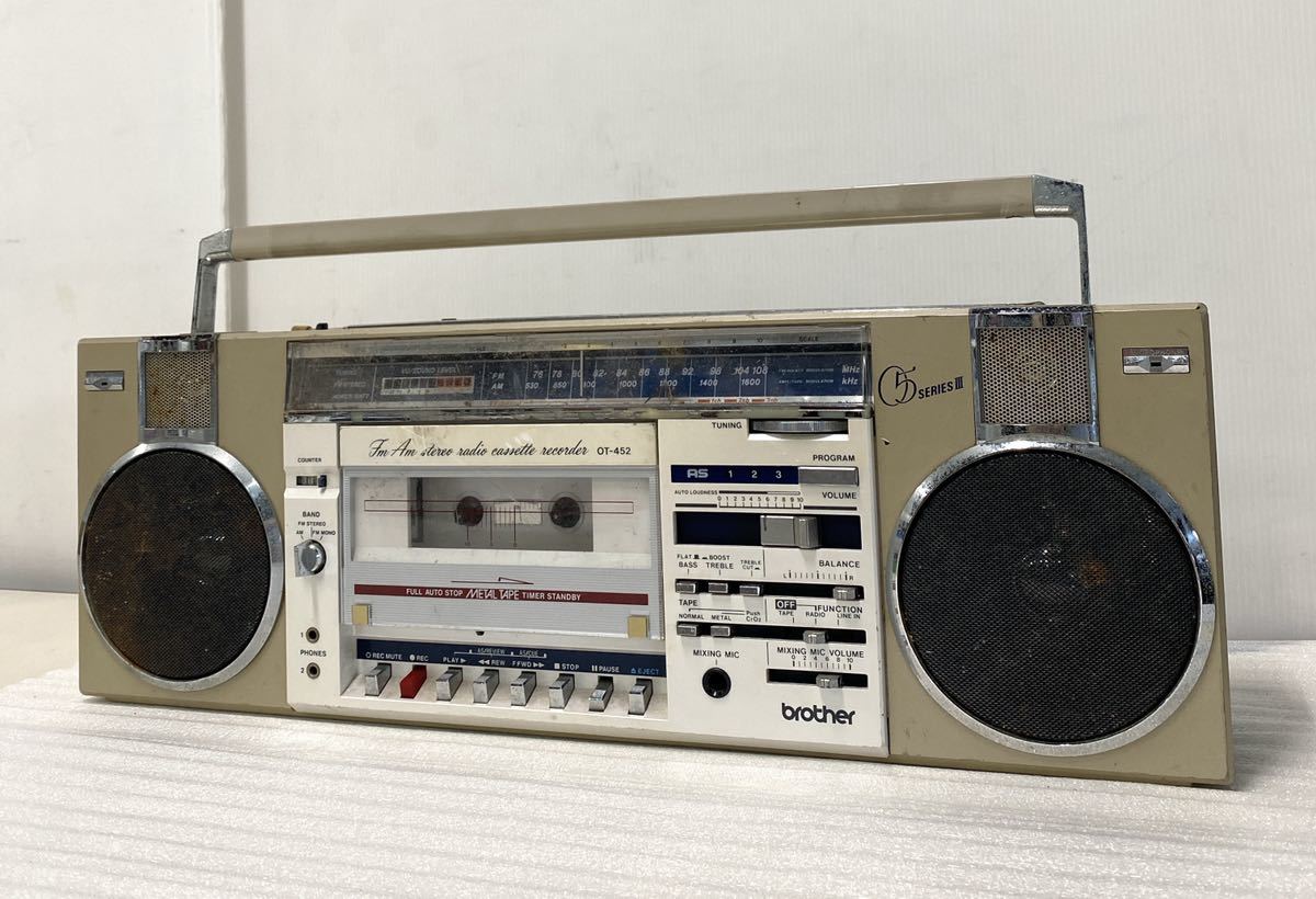 Yahoo!オークション - brother ブラザー OT-452 FM/AM ステレオカセッ