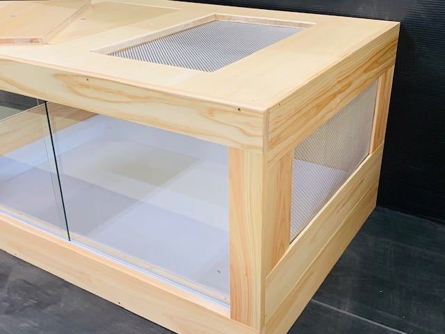 爬虫類ケージ 木製ケージ リクガメ フトアゴ ハリネズミ フルオプ送料