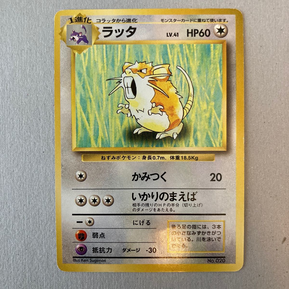 ポケモンカード 旧裏面 初版 マークなし ラッタ｜Yahoo!フリマ（旧