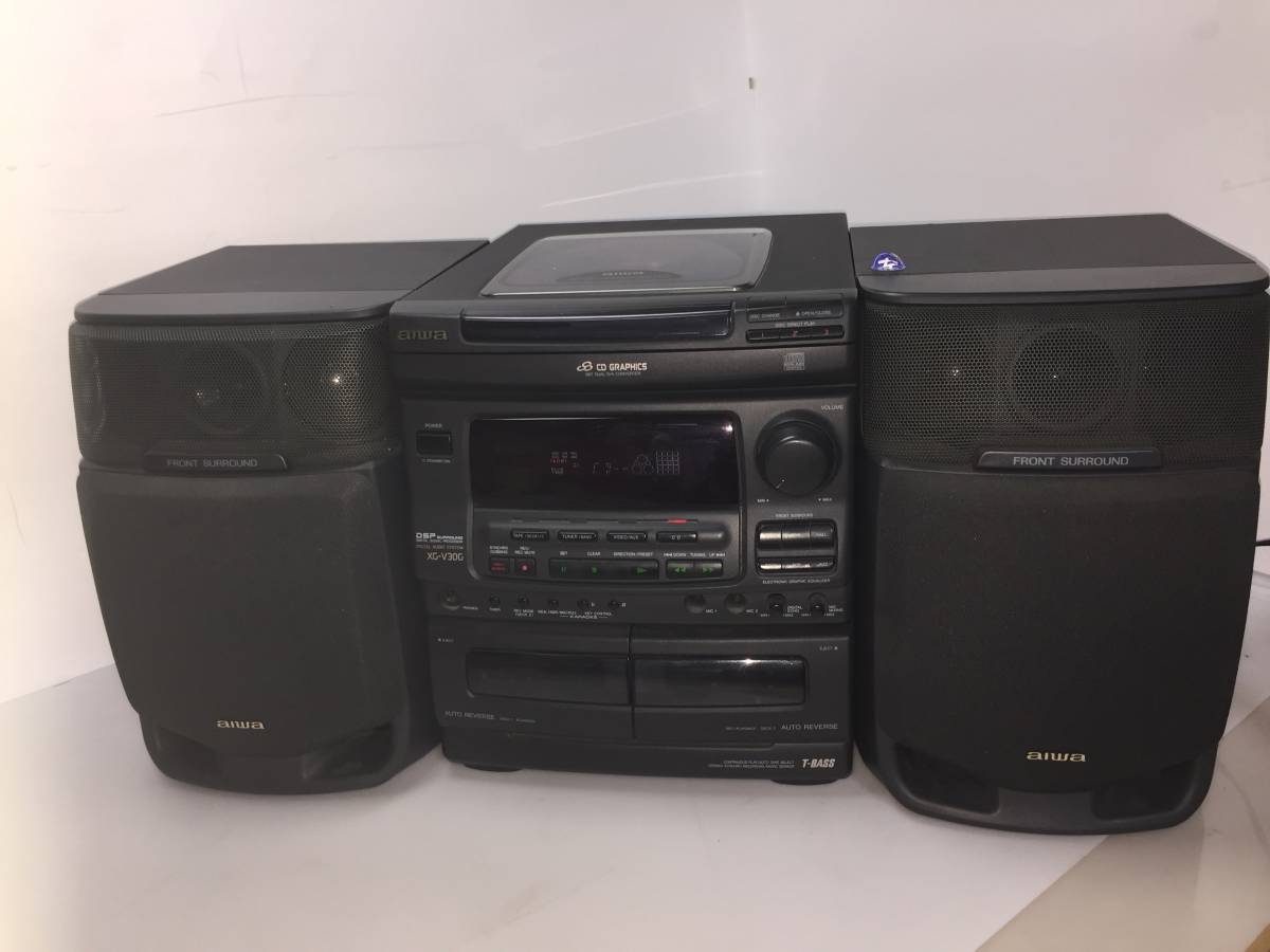 Yahoo!オークション - aiwa/アイワ 3CDミニコンポ CX-NV30G XG-V30G