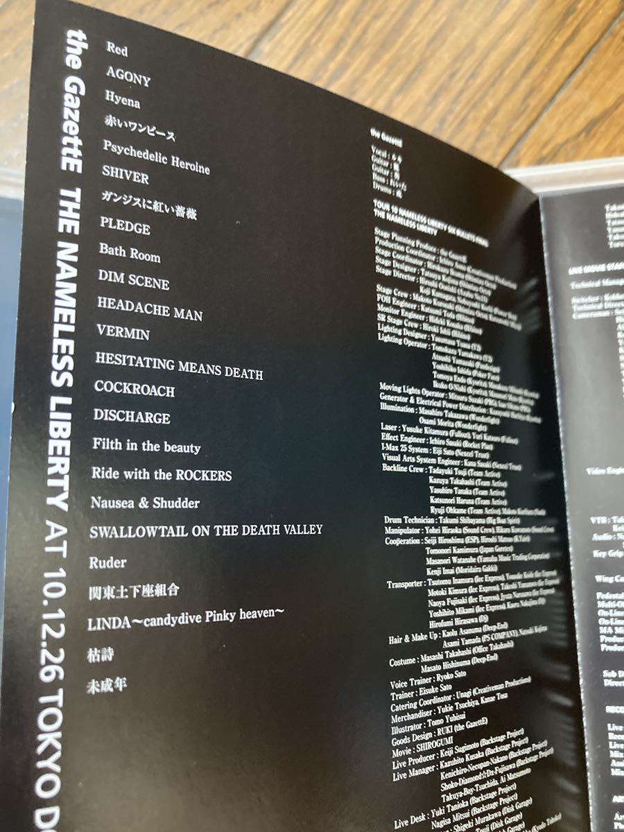 the GazettE Blu-ray ガゼット 東京ドーム公演 盤面良好 THE NAMELESS