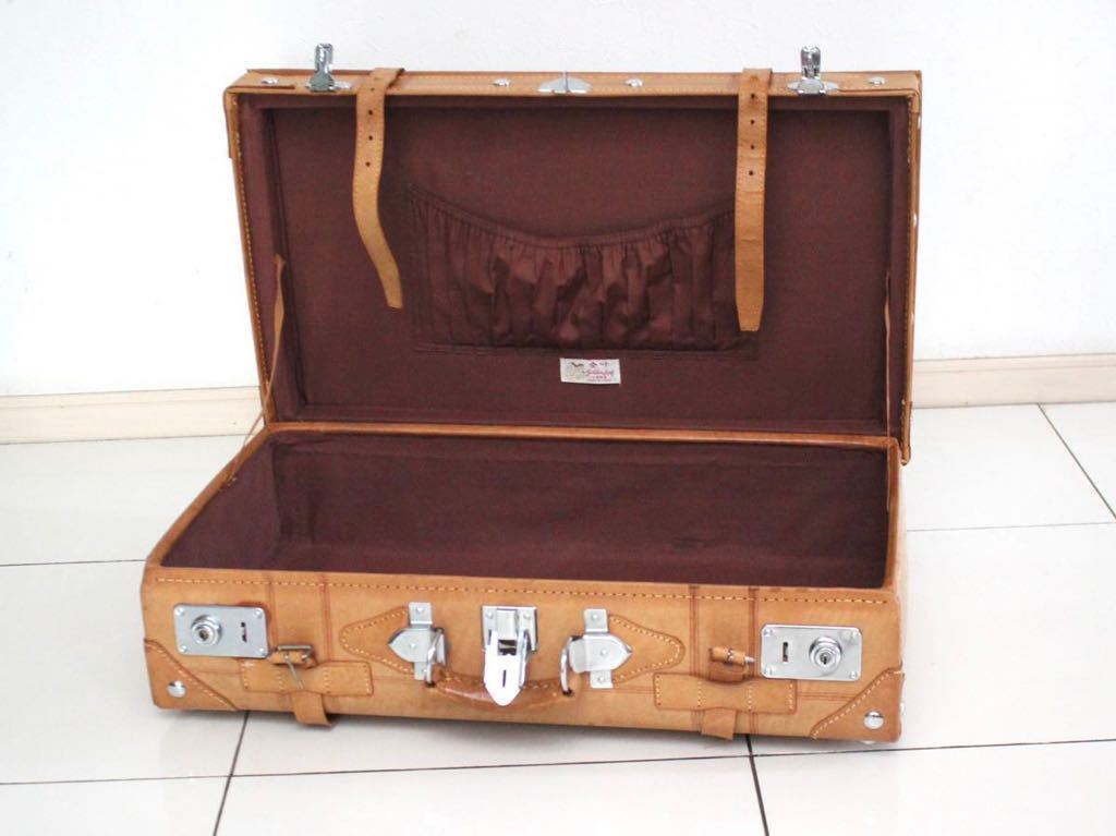 Yahoo!オークション - 本革 アンティーク 調 トランク アタッシュケー