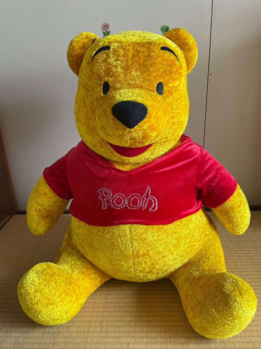 くまのプーさん 特大 巨大 ぬいぐるみ 70cm パジャマ 美品 くまのプー