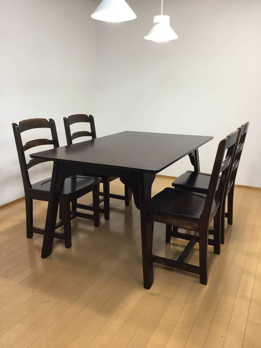 Yahoo!オークション - 北海道民芸家具 樺材 ダイニングチェア/椅子/ラ