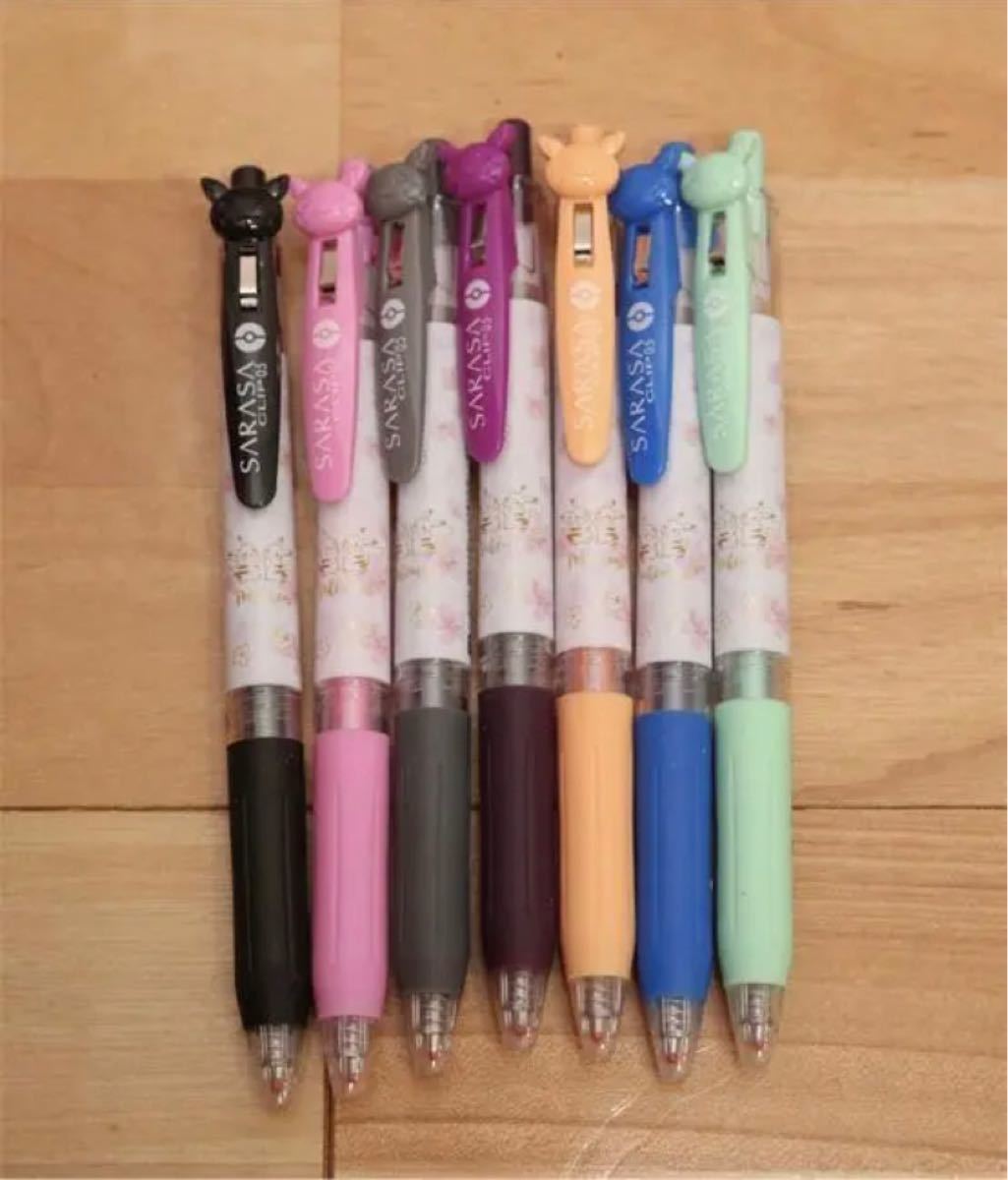 新品 SARASA クリップ サラサ ボールペン 7本 ピカチュウ ポケモン