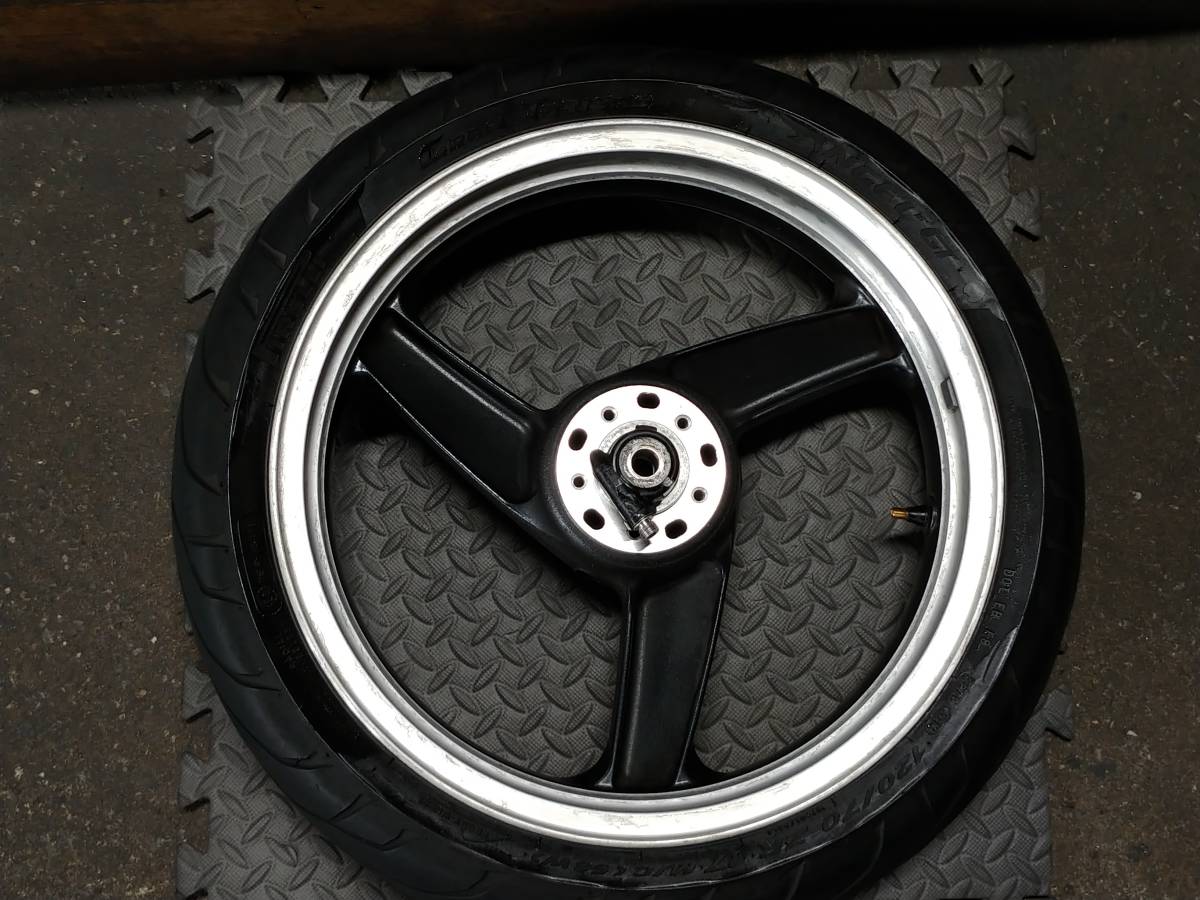 zrx1200フロントホイール zzr1100D zx11流用 zrx1200フロントホイール