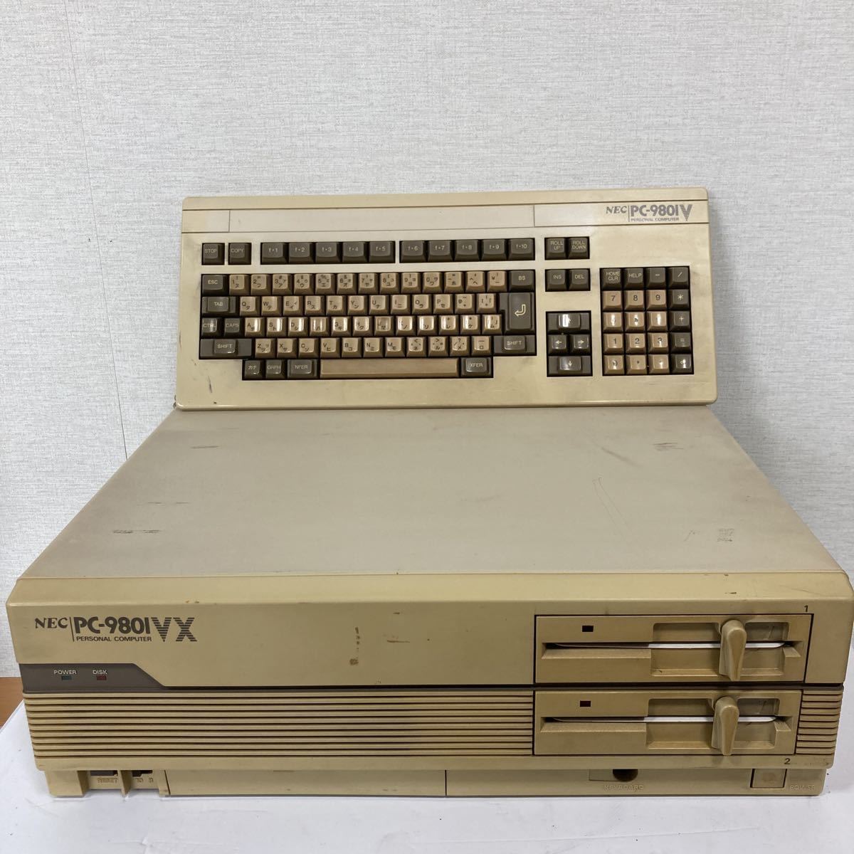 通電OK NEC パーソナルコンピュータ PC-9801UV キーボード付き 通電OK