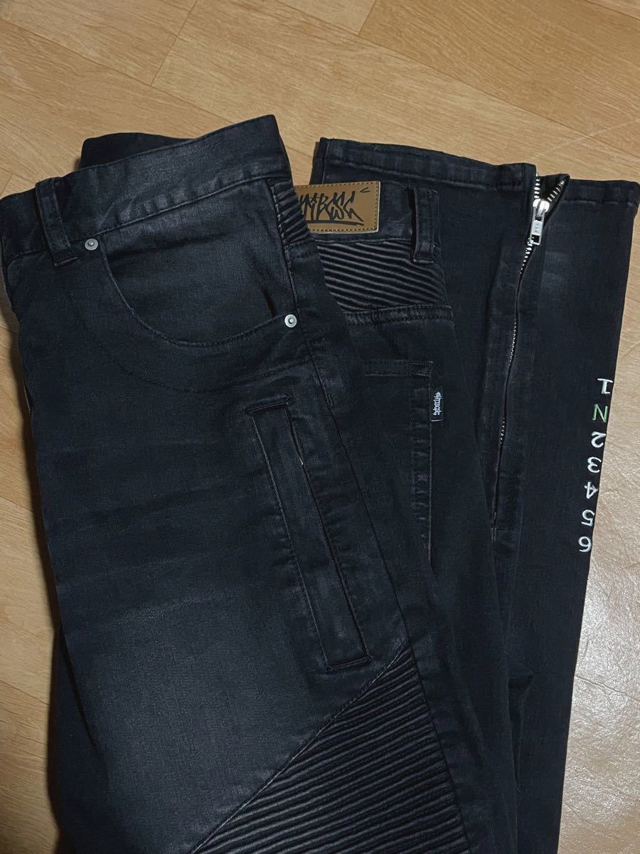 アンチビクスク デニム バイカーデニム ブラックデニム｜Yahoo!フリマ