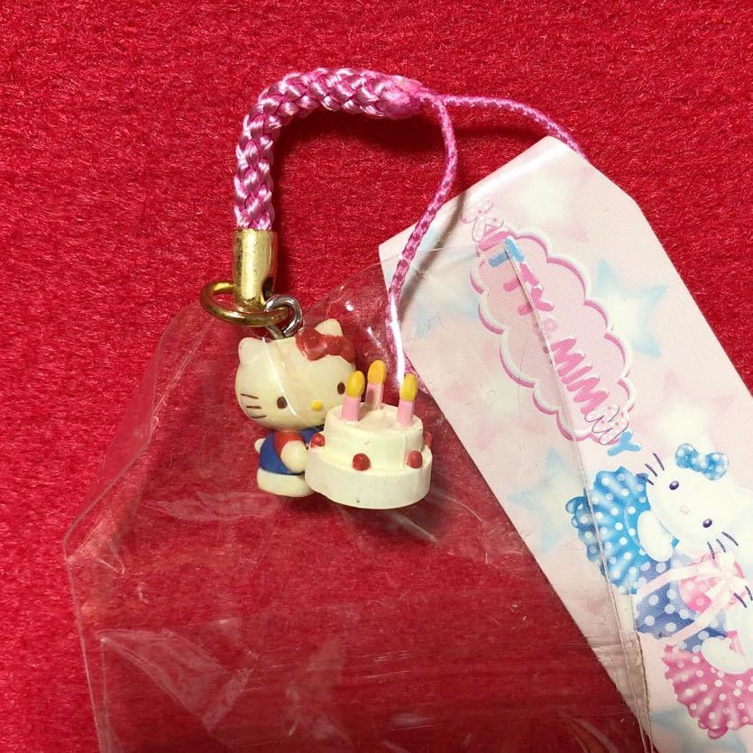 激レア ハローキティ ストラップ KITTY＆MIMMY 28周年 ねつけ 激レア