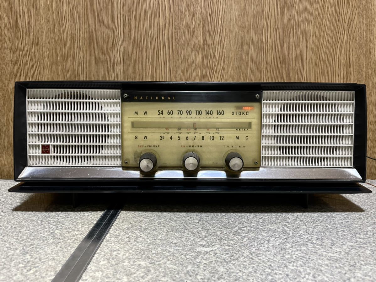 Yahoo!オークション - ナショナル 真空管ラジオ E-330 受信しました 松