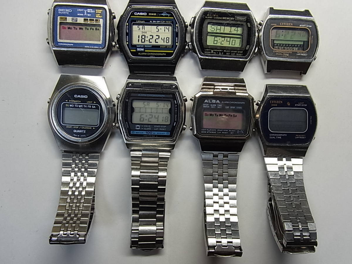 Yahoo!オークション - 100円～ジャンク（動品含）8個 ビンテージ デジ