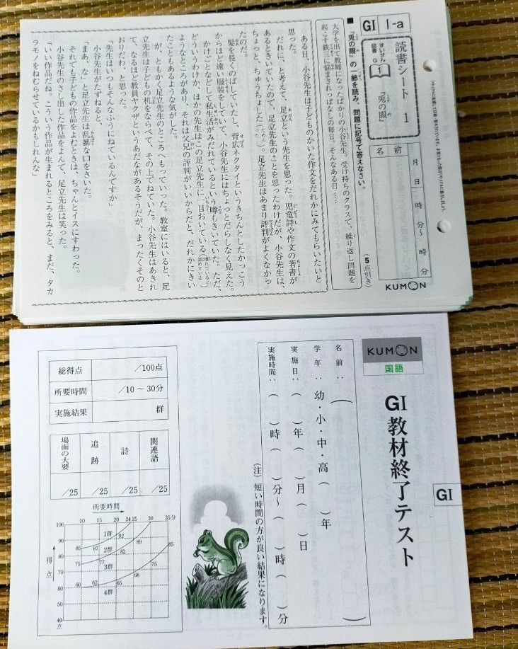 公文式 国語G Ⅰ 200枚 G1テスト 全て未記入｜Yahoo!フリマ（旧PayPay