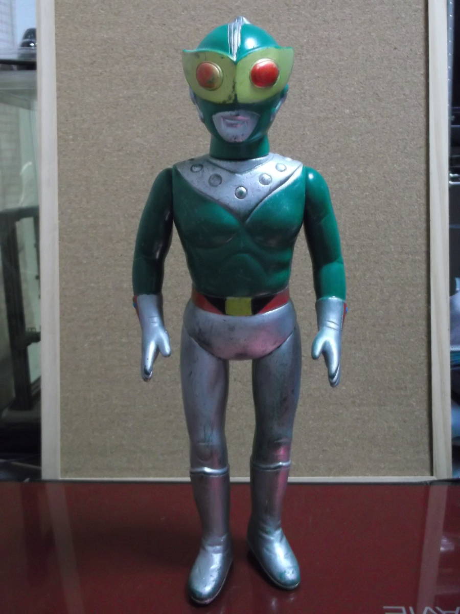 Yahoo!オークション - 昭和レトロ当時ものソフビ 特撮「サンダーマスク