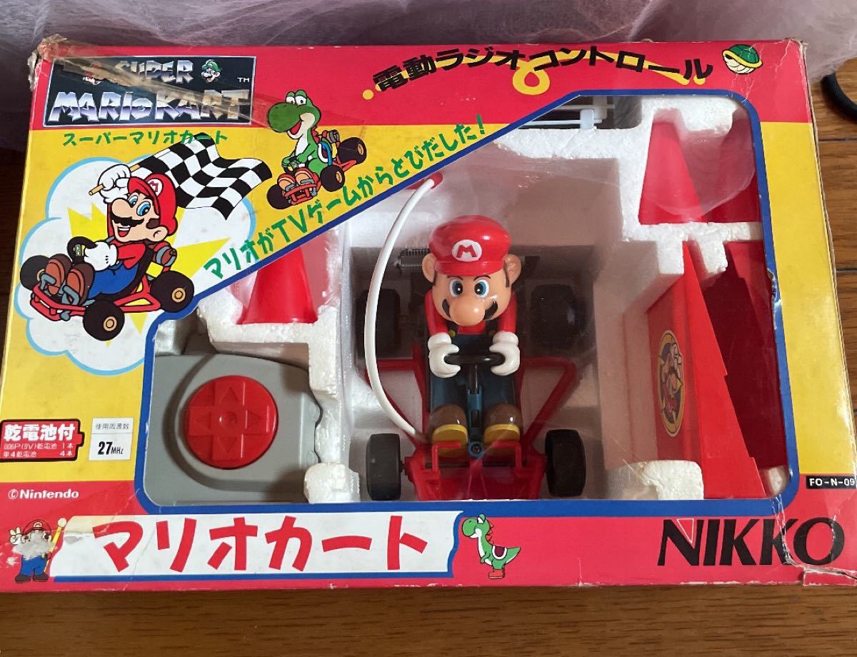 即決8,000円】超レア スーパーマリオ NIKKO マリオカート 当時物 在庫