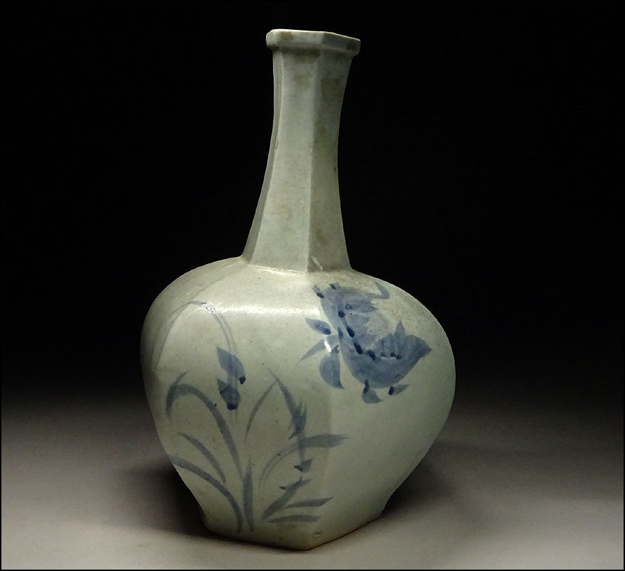 朝鮮古美術 李朝 高麗 扁壺 俵壺 花器