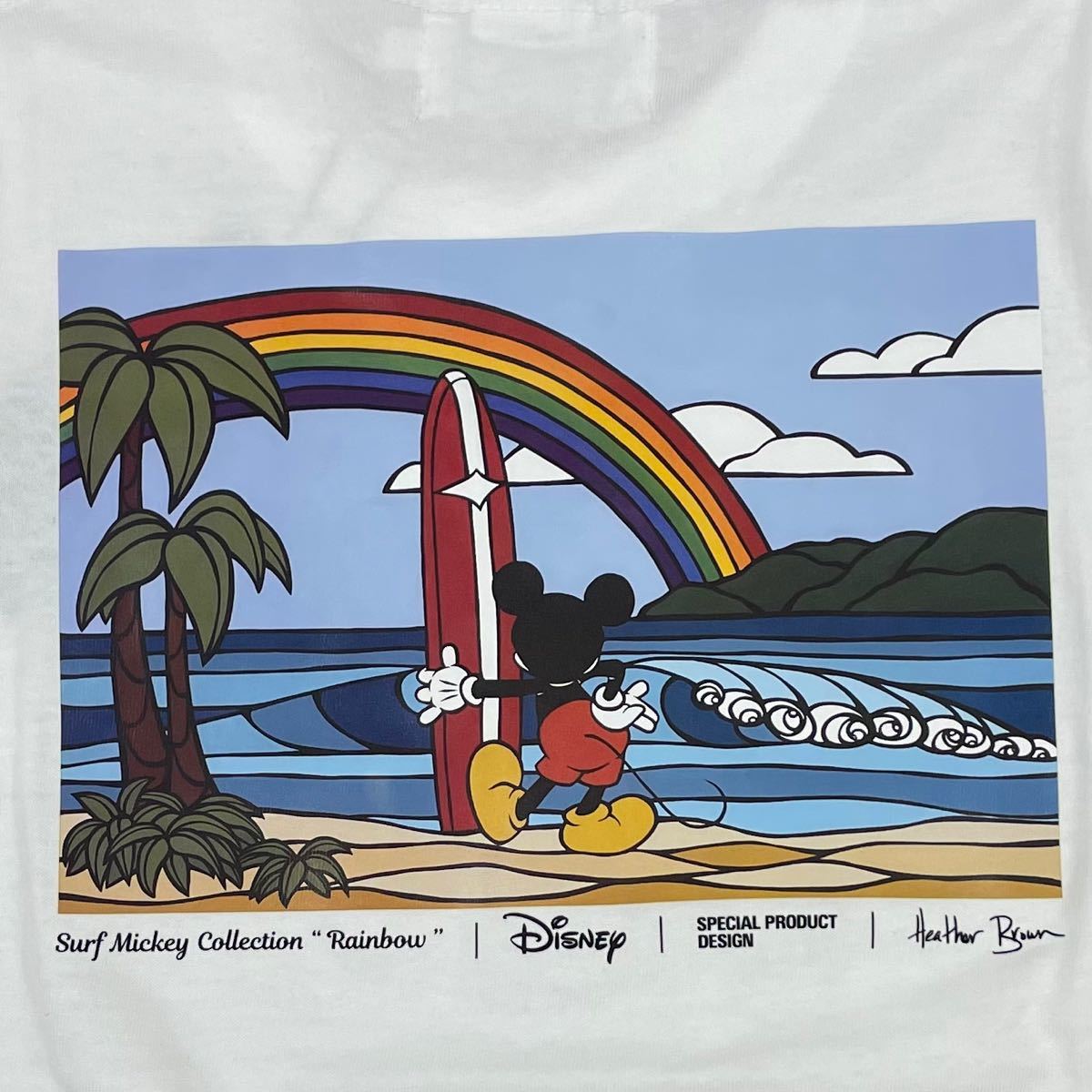 新品 ミッキーマウス×ヘザーブラウン コラボ サーフTシャツ キッズ