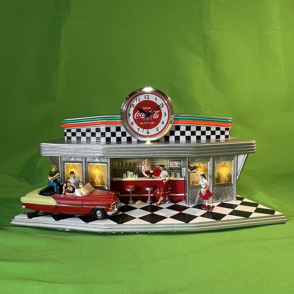 希少 新品 コカコーラ ダイナー 時計 「Always Time for a Coke」50s