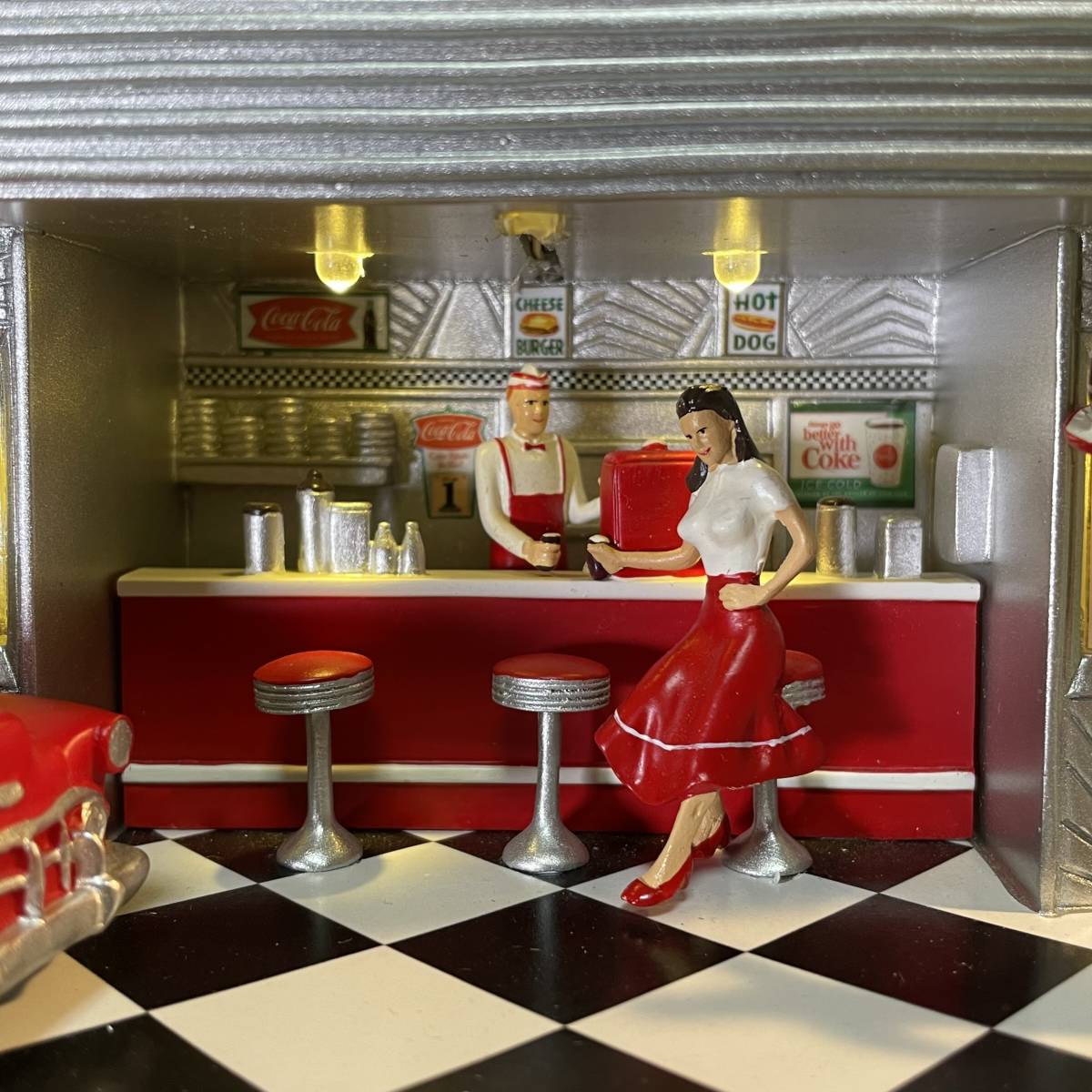 希少 新品 コカコーラ ダイナー 時計 「Always Time for a Coke」50s