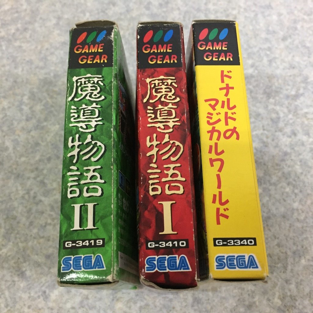 Yahoo!オークション - 箱・説明書付き3点セット ゲームギアソフト マ