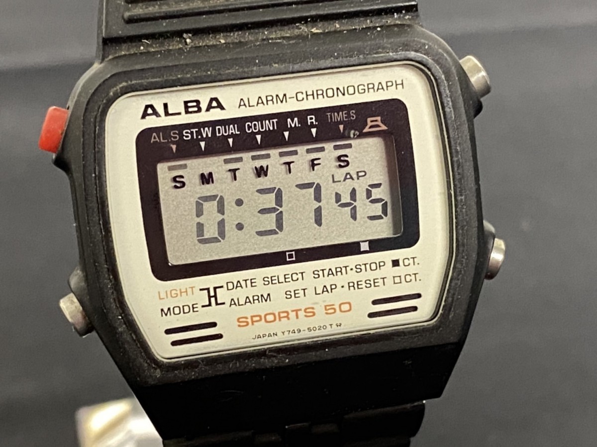 Yahoo!オークション - 稼働品 SEIKO セイコー Y749-5020 ALBA アルバ