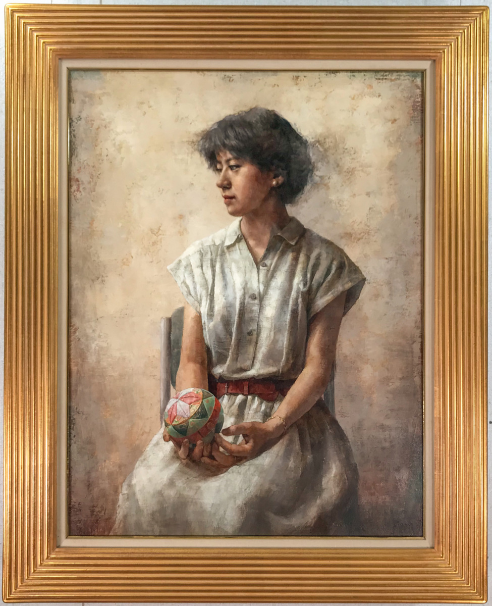 宮廷画家ビジェルブランの少女画です。油彩画模写 【公式通販】