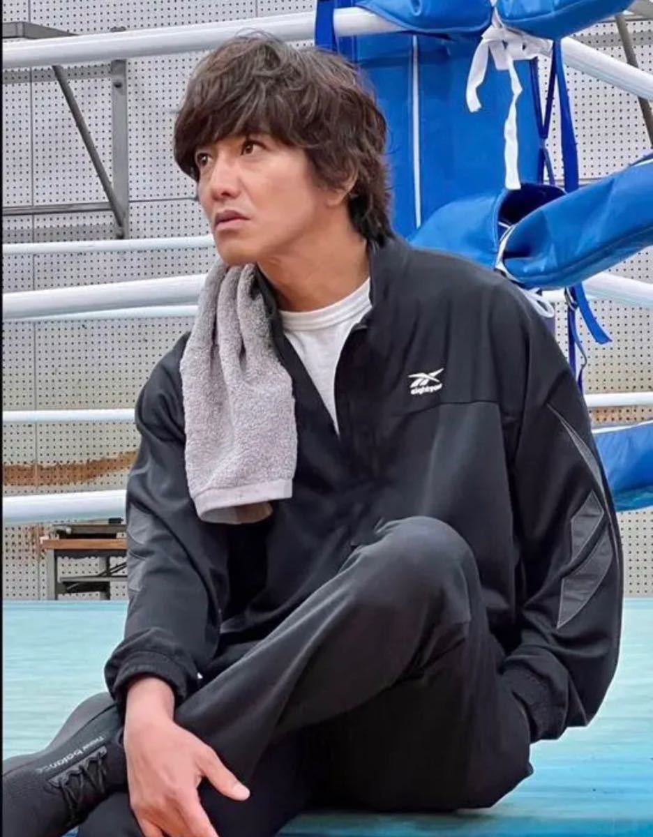 木村拓哉さん着用 リーボック ジャケット ジャージ エイティーワン 黒