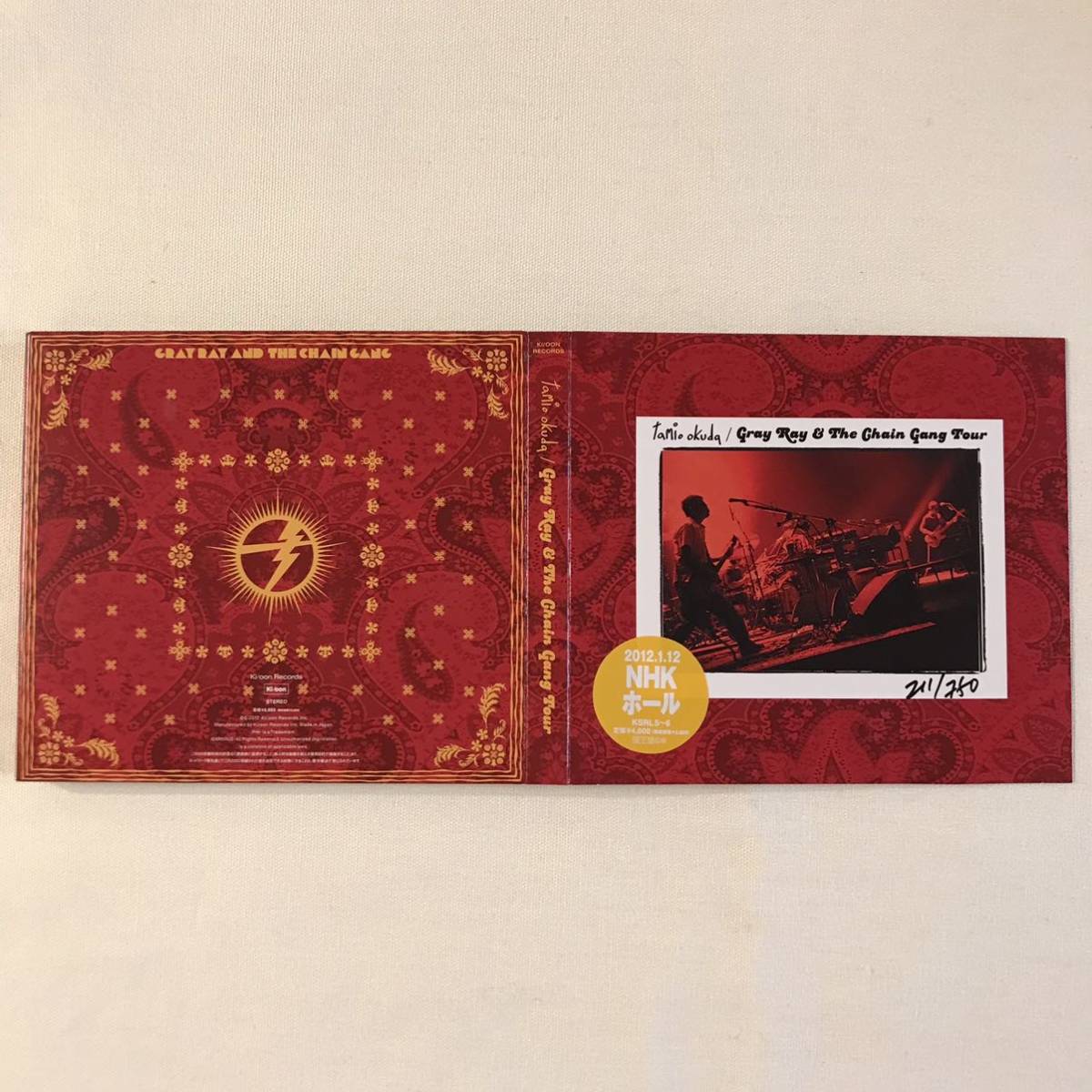 奥田民生 ☆ 会場限定 ライブCD NHKホール 1.11 おとしのレイら 奥田民生