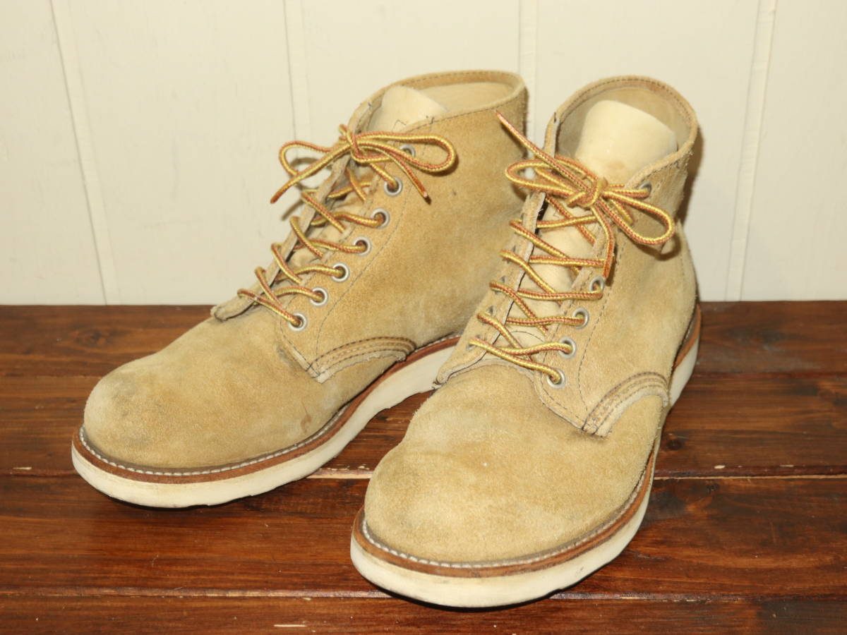 z*9様 レッドウィング 8167 スエード プレーントゥ 8E 四角犬タグ 四角