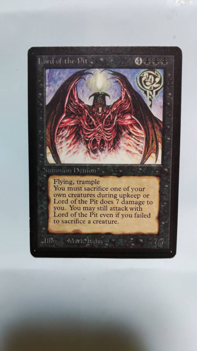 Yahoo!オークション - MTG/Lord of the Pit/奈落の王/英語/1枚ベータ版