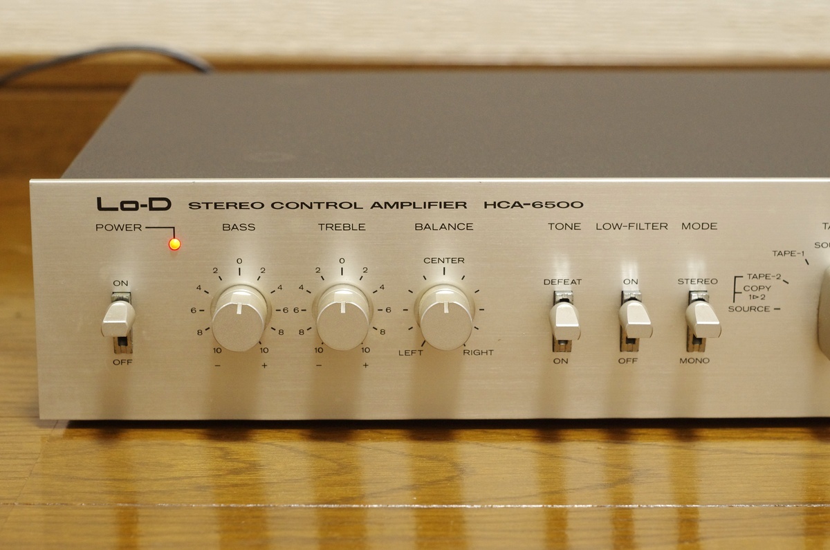 Lo-D HCA-6500 コントロールアンプ プリアンプ 1979年製 美品 Lo-D HCA